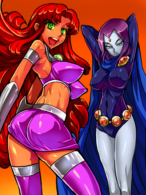 raven (dc)+starfire