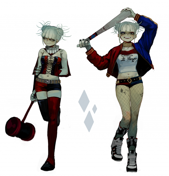harley quinn+toga himiko