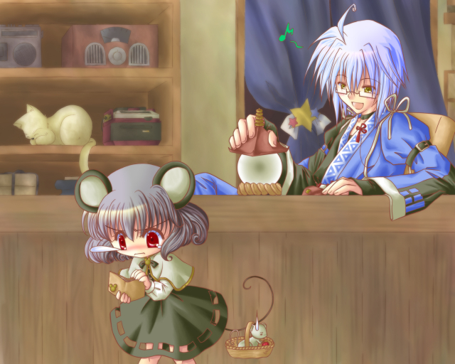 mickey mouse+morichika rinnosuke+nazrin
