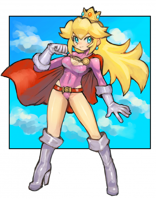 power girl+princess peach