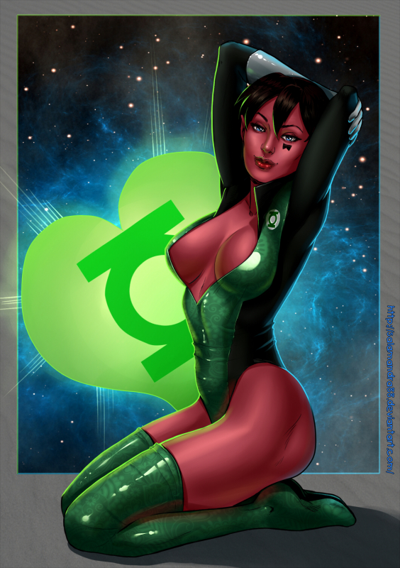 green lantern+soranik natu