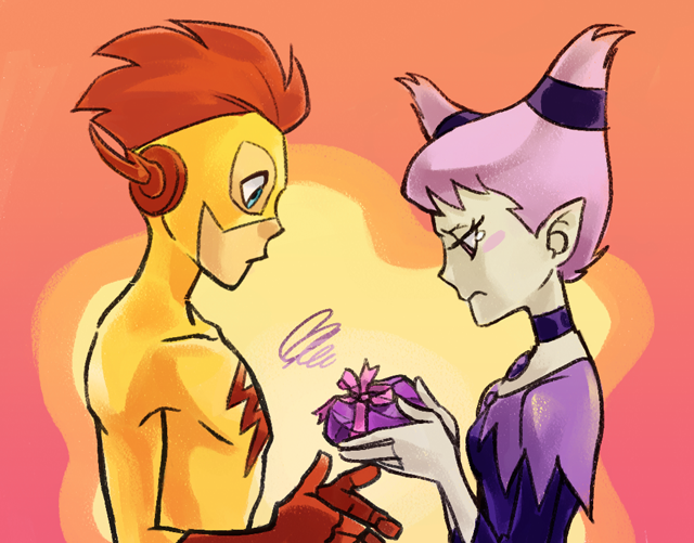 jinx+kid flash+wally west