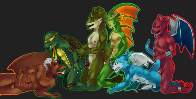 brooklyn+exveemon+firebrand+michelangelo+red arremer+rikuo+ssvanti