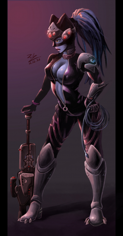 catwoman+widowmaker (overwatch)