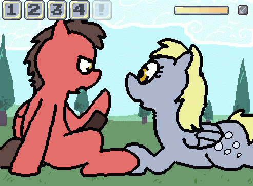 big brian+derpy hooves+original character