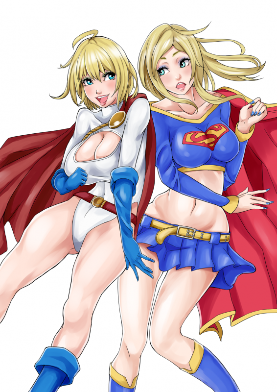 power girl+supergirl