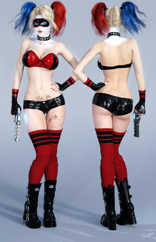 harleen quinzel+harley quinn