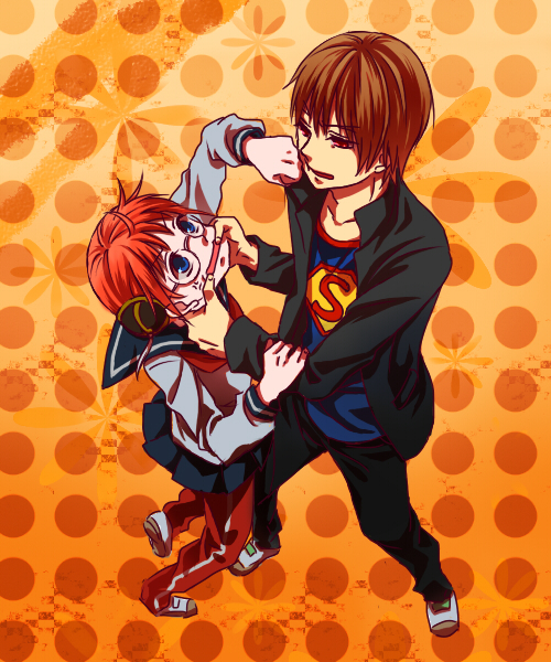 kagura (gintama)+okita sougo+superman