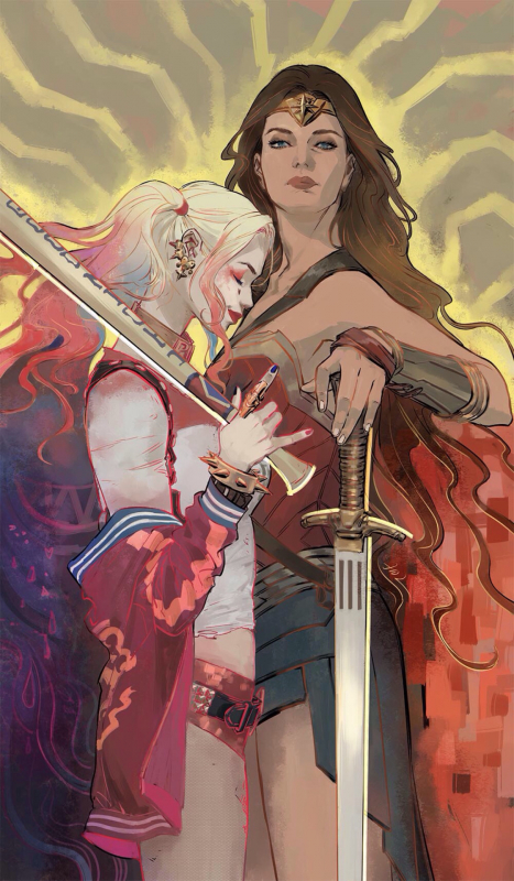 harley quinn+wonder woman