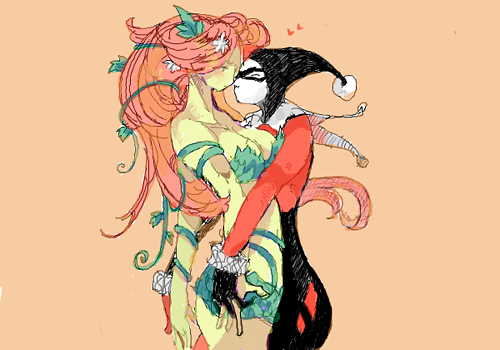 harley quinn+poison ivy