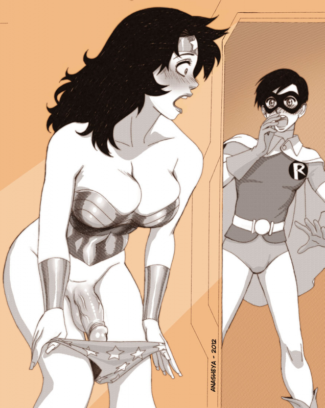 diana prince+dick grayson+robin (dc)+wonder woman