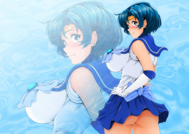 sailor mercury+sailor moon