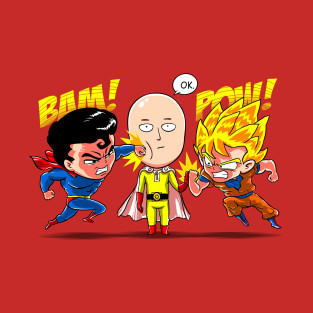 saitama+son gokuu+superman
