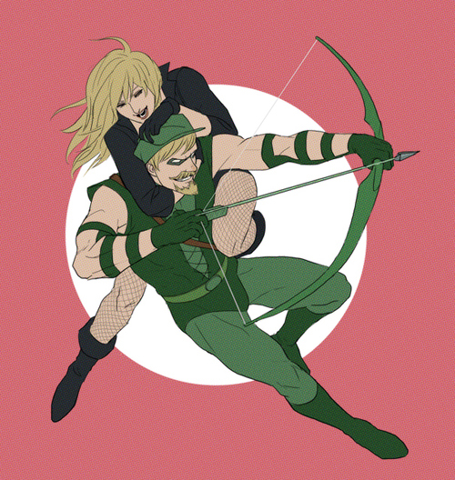 black canary+green arrow+oliver queen