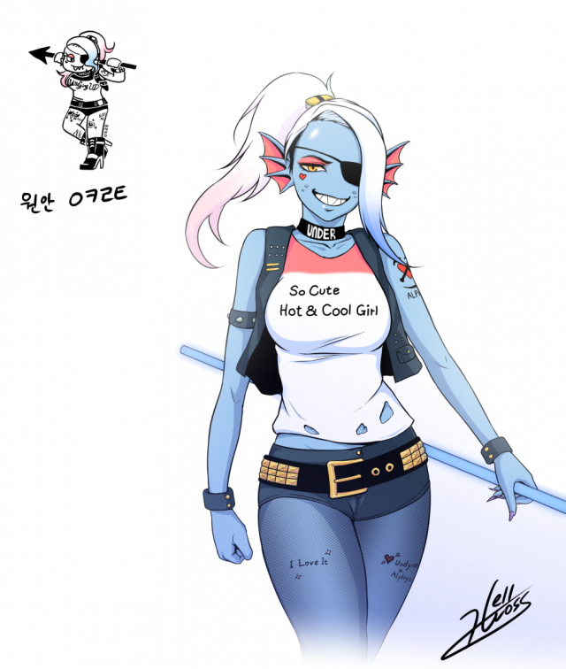 harley quinn+undyne