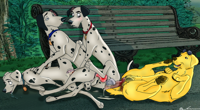 mr. peanutbutter+perdita+pongo