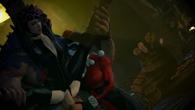 catwoman+harley quinn