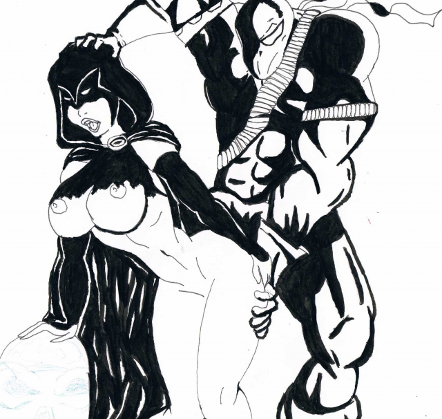 deathstroke+rachel roth+raven+slade wilson