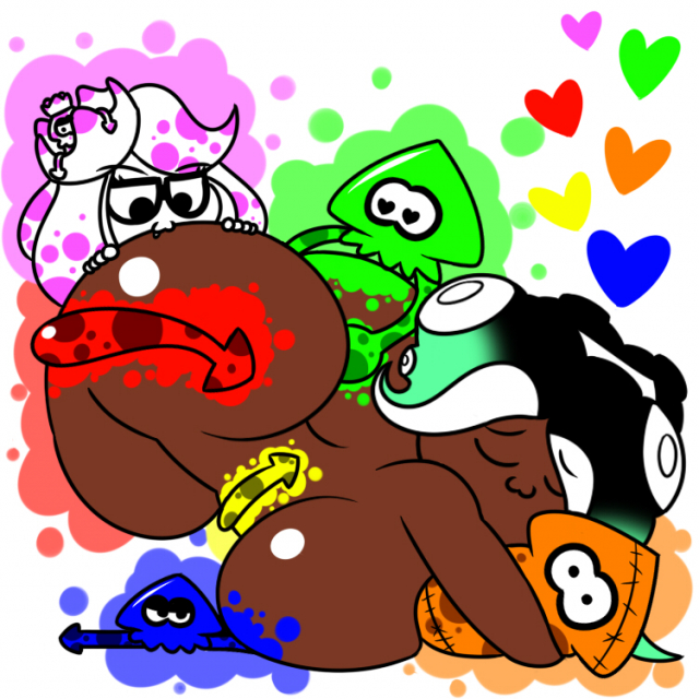 marina (splatoon)+octoling+pearl (splatoon)