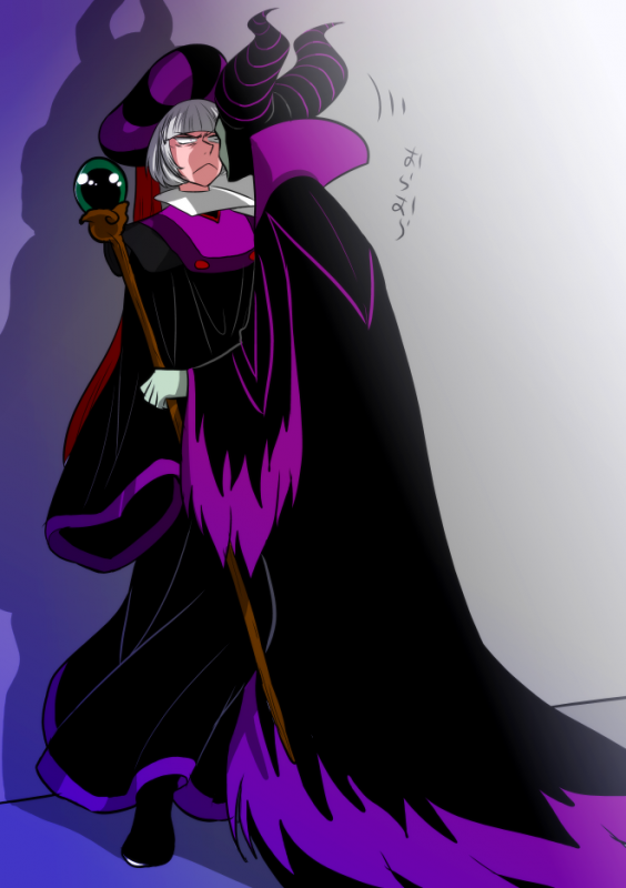 claude frollo+maleficent