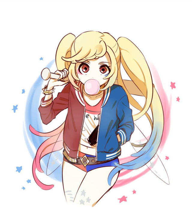 clownpiece+harley quinn