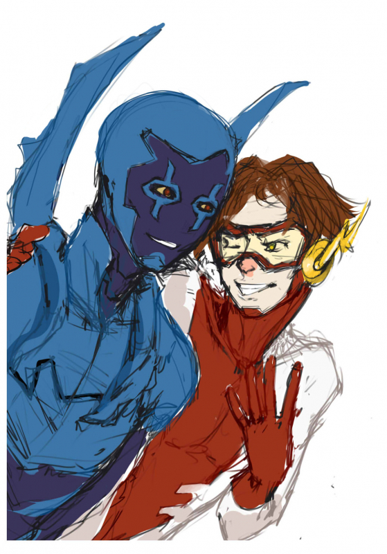 bart allen+blue beetle+impulse+jamie reyes