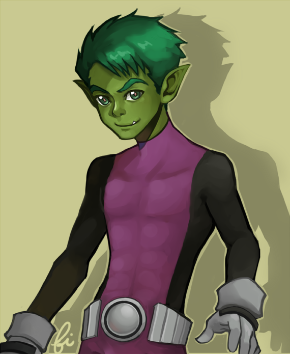 beast boy (dc)+garfield logan