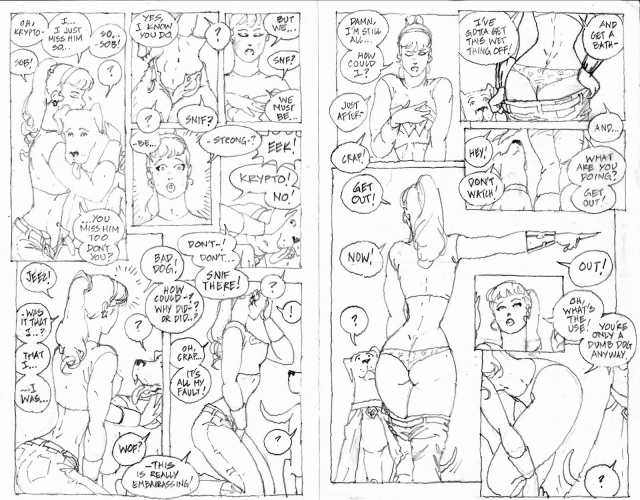 cassie sandsmark+krypto+wonder girl+wonder girl (cassie sandsmark)