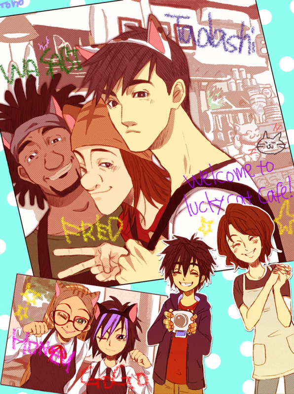 cass hamada+frc- (big hero 6)+gog- tomago+hio- hamada+hok- lemon+tadasg- hamada+wasabg-no-ginger