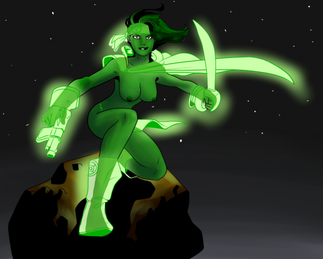 green lantern+jade