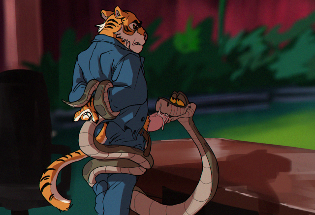 kaa (jungle book)+shere khan