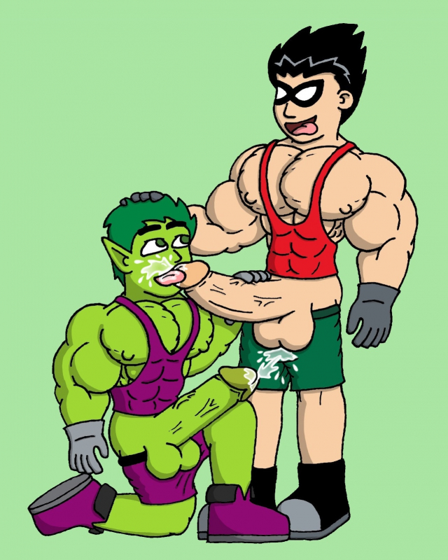 beast boy+dick grayson+robin (dc)