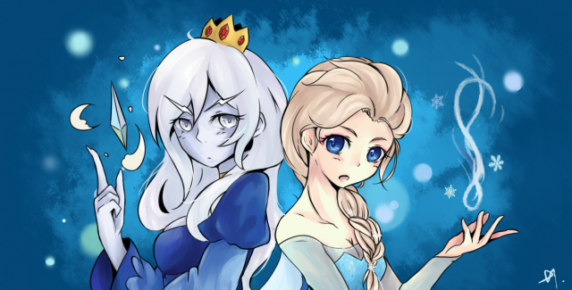 elsa (frozen)+ice queen