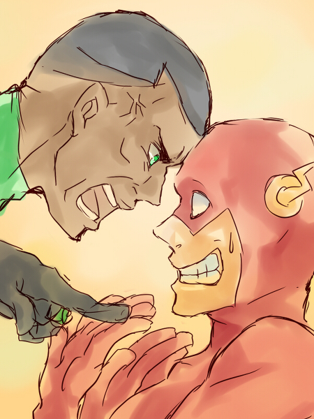 john stewart+the flash+wally west