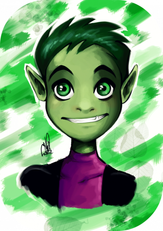 beast boy+garfield logan