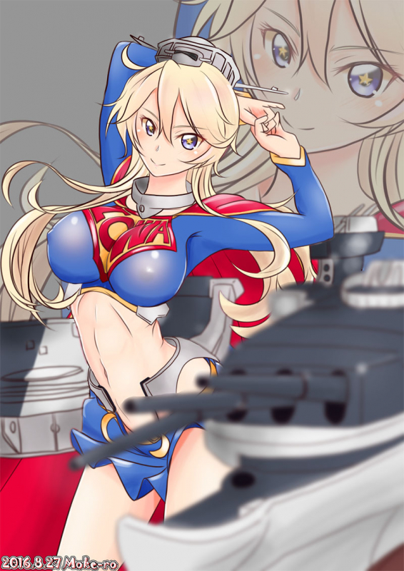 iowa (kantai collection)+supergirl