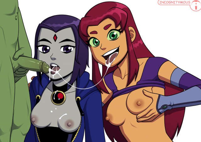 beast boy+raven (dc)+starfire