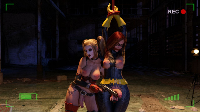 batgirl+harley quinn