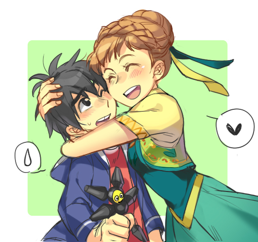 anna (frozen)+hiro hamada