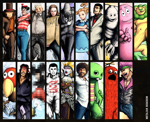 bibendum+connie (ponkickies)+duke tougou+hershel layton+kyoro-chan+mickey mouse+movie thief+narikin+wally