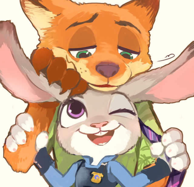 judy hopps+nick wilde