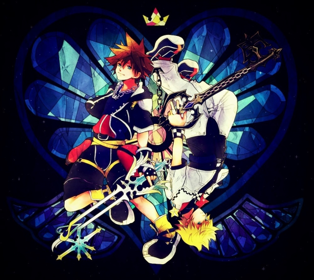 roxas+sora (kingdom hearts)