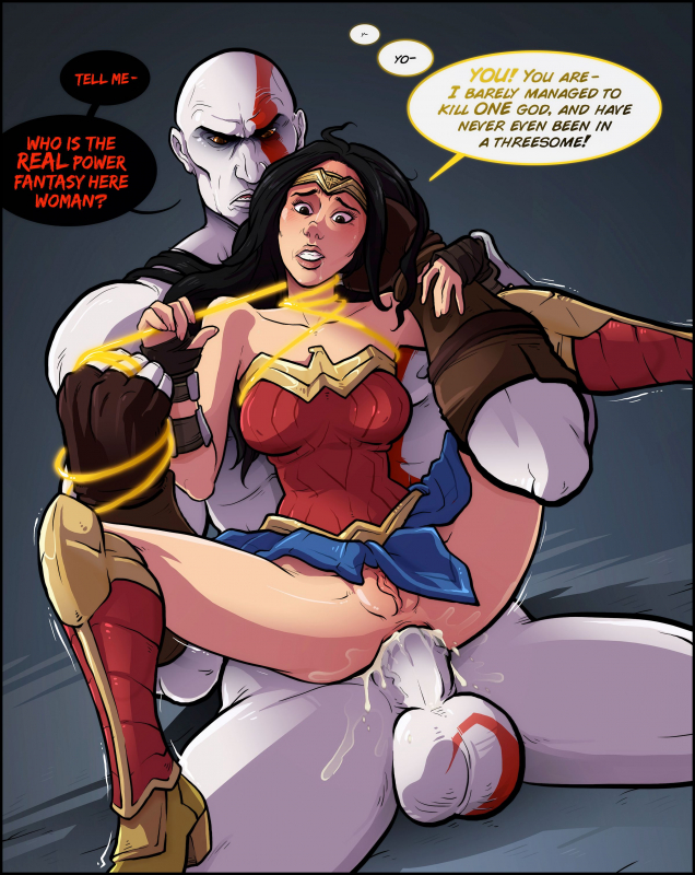 kratos+wonder woman