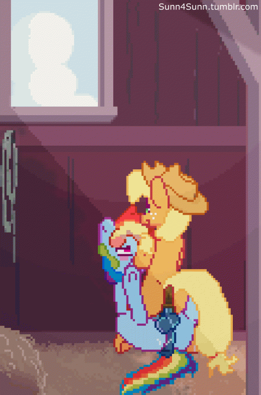 applejack (mlp)+rainbow dash (mlp)