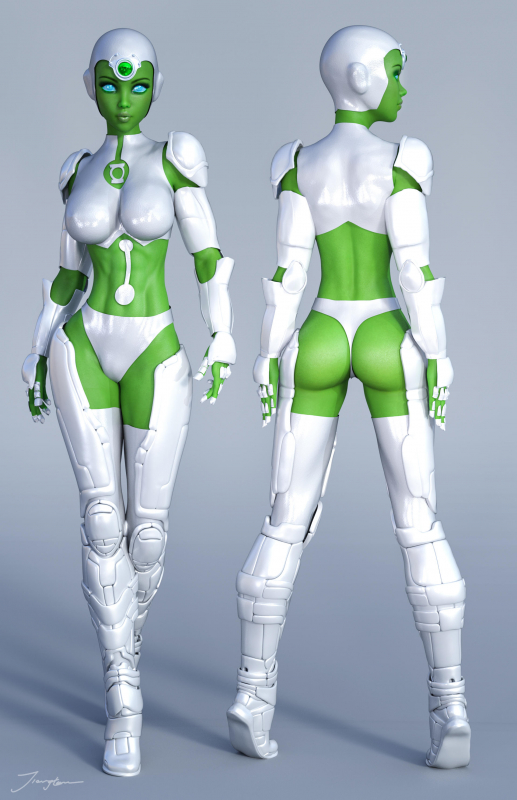 aya (green lantern)+green lantern