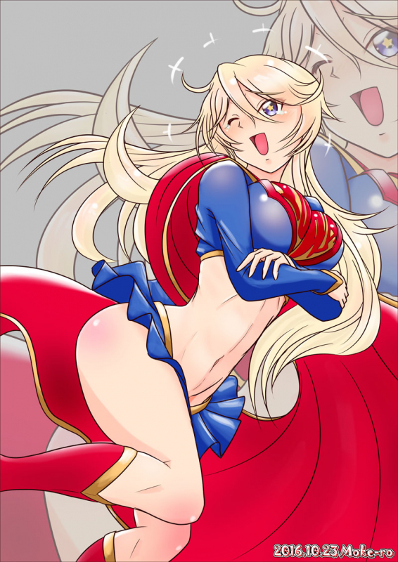 iowa (kantai collection)+supergirl