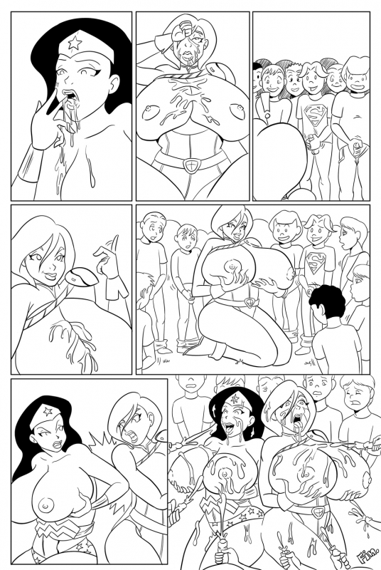 power girl+wonder woman