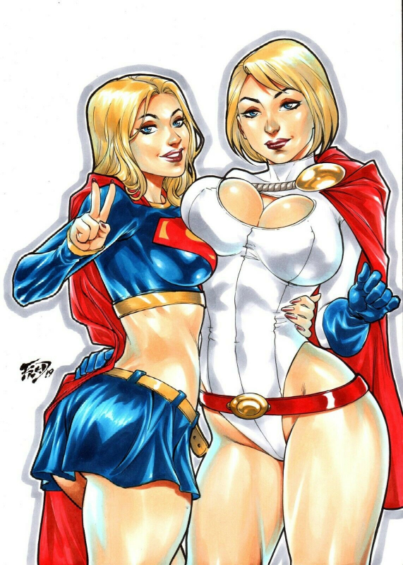 power girl+supergirl