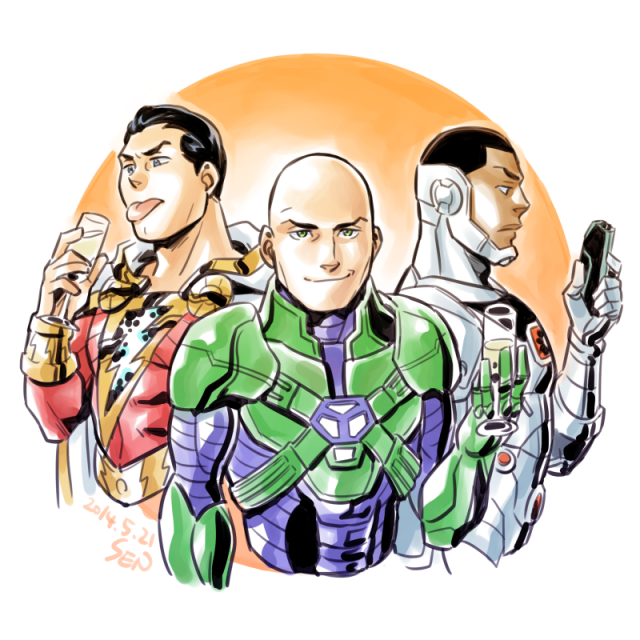 cyborg (dc)+lex luthor