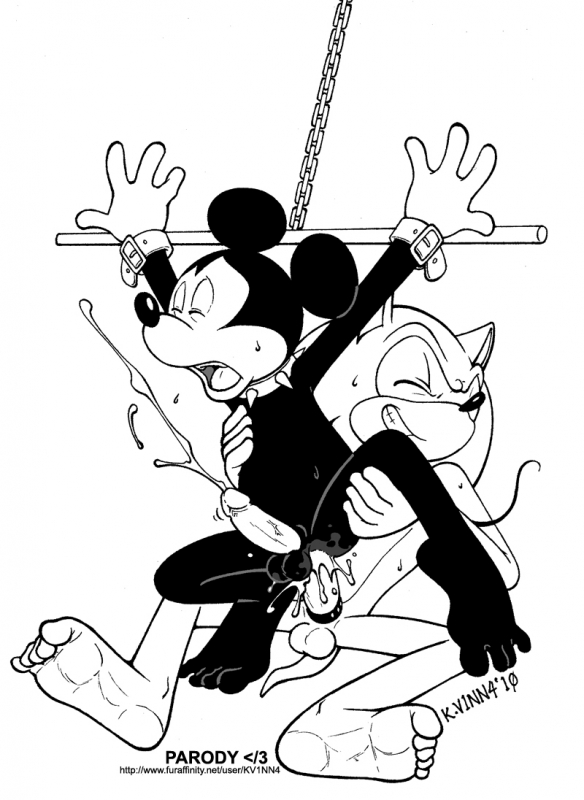 mickey mouse+sonic the hedgehog